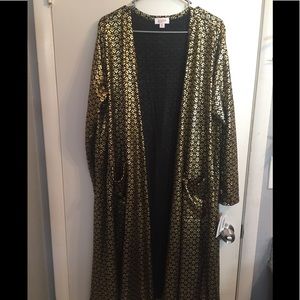 NWT XL LuLaRoe Black & Gold Elegant Sarah
